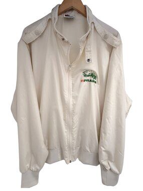 Midwest Prairie Concrete Mixer Truck Windbreaker Jacket Adult XL White